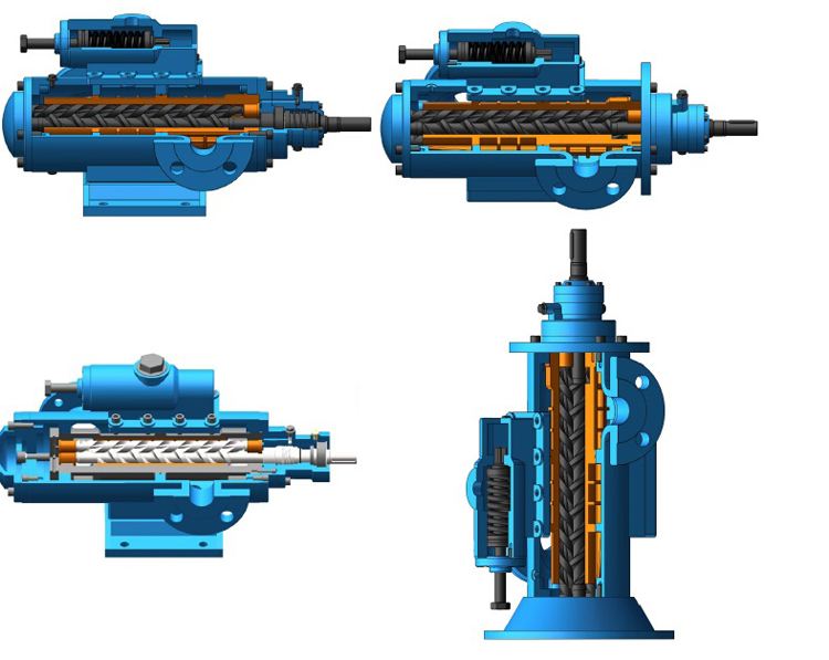 三螺桿泵結構圖